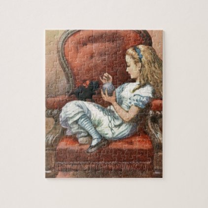 Alice and her Kitten Jigsaw Puzzle