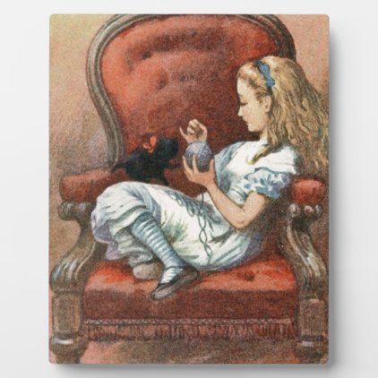 Alice and her Kitten Plaque