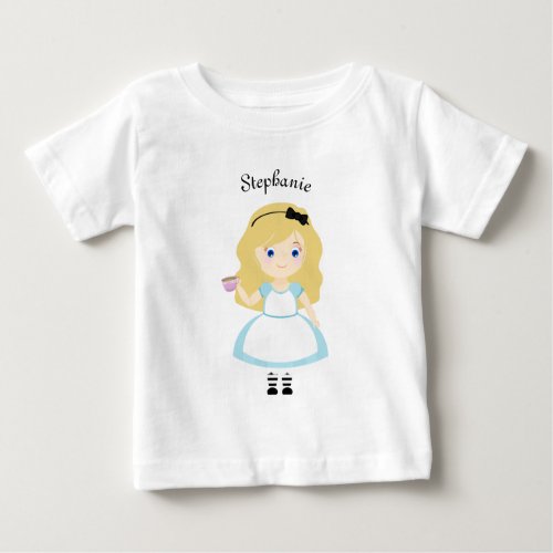 Alice and Her Tea Party Baby T_Shirt