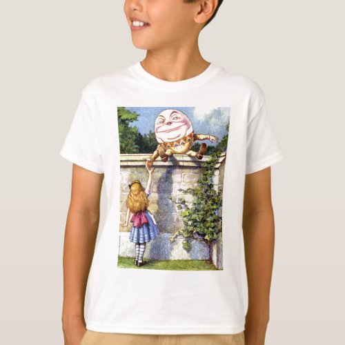 Alice and Humpty Dumpty in Wonderland T_Shirt