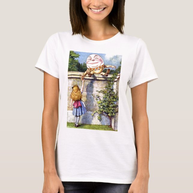 Alice and Humpty Dumpty in Wonderland T-Shirt (Front)