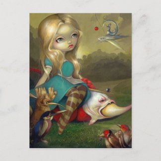 "Alice and the Bosch Birds" Postcard