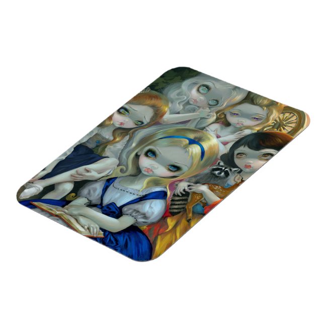 "Alice and the Bouguereau Princesses" Flex Magnet (Left Side)