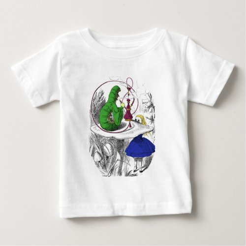 Alice and the Caterpillar Baby T_Shirt