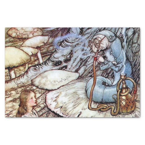 Alice and the Caterpillar by Arthur Rackham Tissue Paper