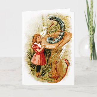 Alice and the Caterpillar Greeting Cards