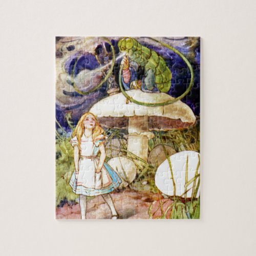 Alice and the Caterpillar in Wonderland Jigsaw Puzzle