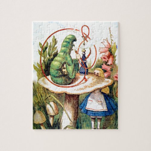 Alice and the Caterpillar in Wonderland Jigsaw Puzzle