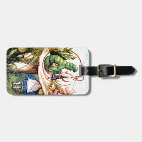 Alice and the Caterpillar in Wonderland Luggage Tag