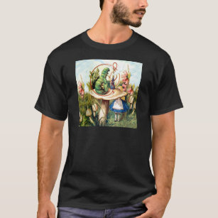 Alice and the Caterpillar in Wonderland T-Shirt
