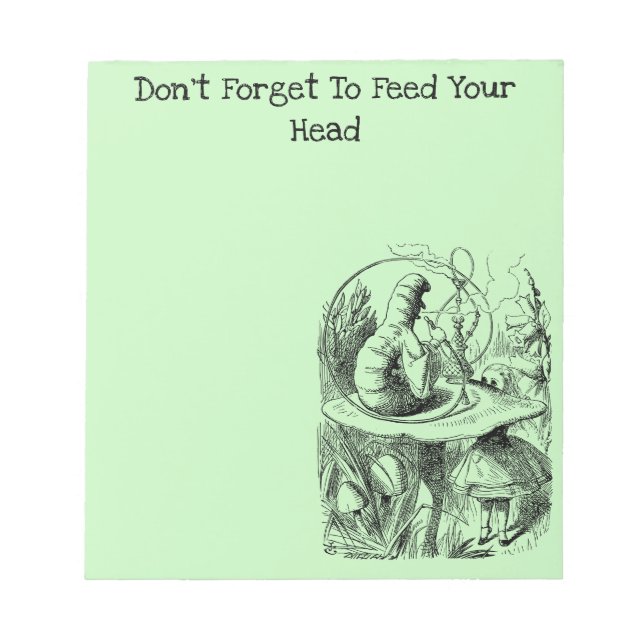 Alice and the Caterpillar Notepad (Front)