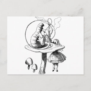 Alice and the Caterpillar Postcard