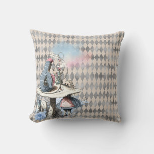 Alice and the Caterpillar Throw Pillow