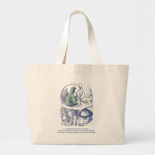 Alice and the Caterpillar Tote Bag