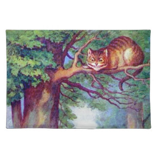 Alice and the Cheshire Cat Cloth Placemat