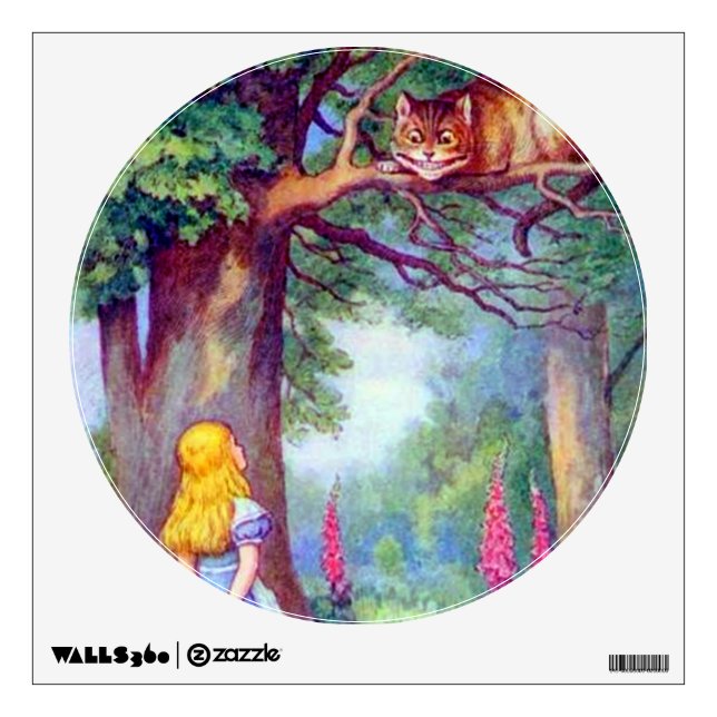 Alice and the Cheshire Cat Full Color Decal (Front)