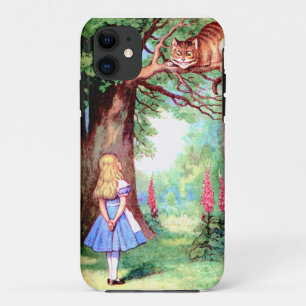 Alice and The Cheshire Cat in Wonderland iPhone 11 Case