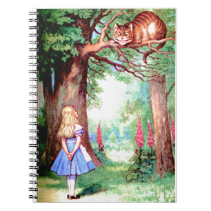 Alice and The Cheshire Cat in Wonderland Notebook