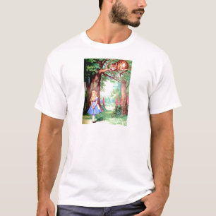 Alice and The Cheshire Cat in Wonderland T-Shirt