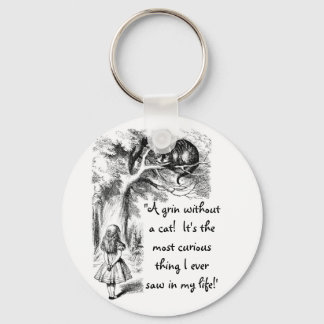 Alice and the Cheshire Cat Keychain