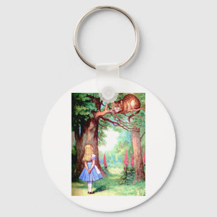 ALICE AND THE CHESHIRE CAT KEYCHAIN
