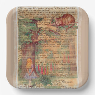 Alice and the .Cheshire Cat Paper Plates