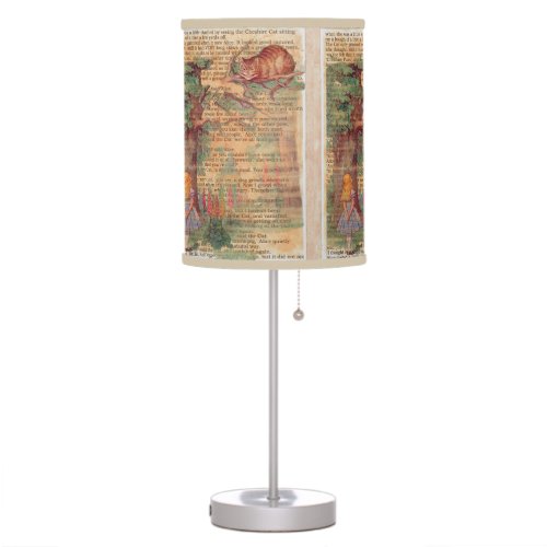 Alice and the Cheshire Cat Table Lamp