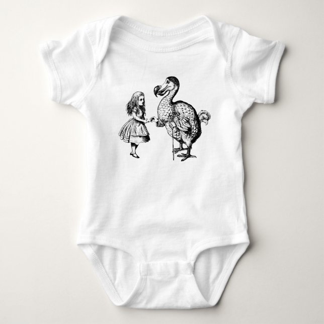 Alice and the Dodo Baby Bodysuit (Front)