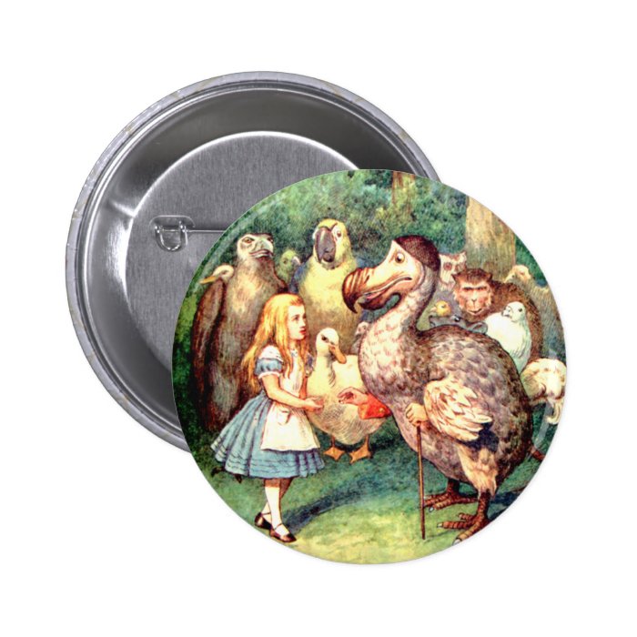 Alice and The Dodo Bird in Wonderland Pins