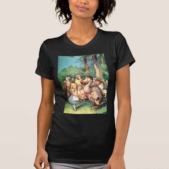Alice and The Dodo Bird in Wonderland T-Shirt (Front)