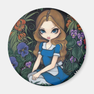"Alice and the Flowers" Magnet