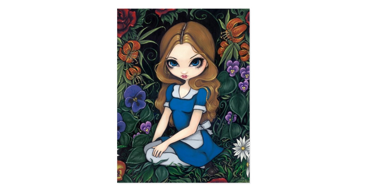 alice with flowers pop
