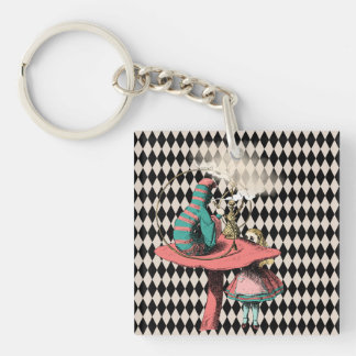Alice and the Hookah Smoking Caterpillar Keychain