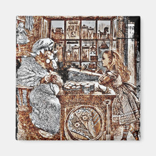 Alice and the Knitting Sheep Magnet