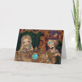 "Alice and the Mad Hatter" Greeting Card