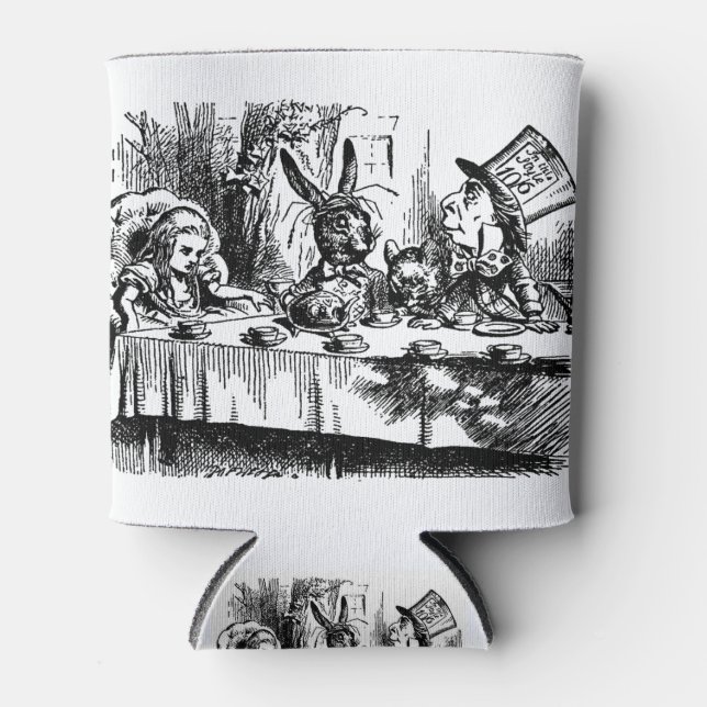 Alice and the Mad Hatter Tea Party Gifts Can Cooler (Front)