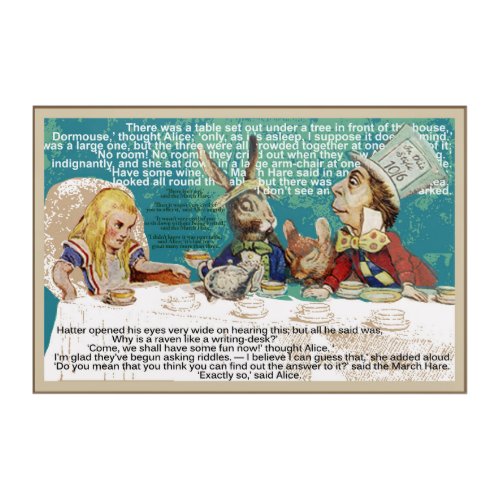 Alice and the Mad Hatters Tea party Acrylic Print