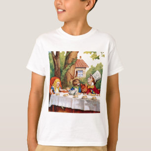 Alice and the Mad Hatter's Tea Party in Wonderland T-Shirt