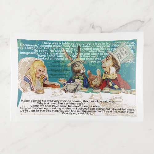 Alice and the Mad Hatters tea party Trinket Tray
