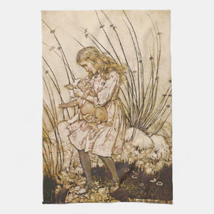 Alice and the Pig Baby 1 Towel
