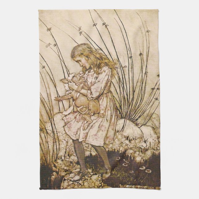 Alice and the Pig Baby 1 Towel (Vertical)