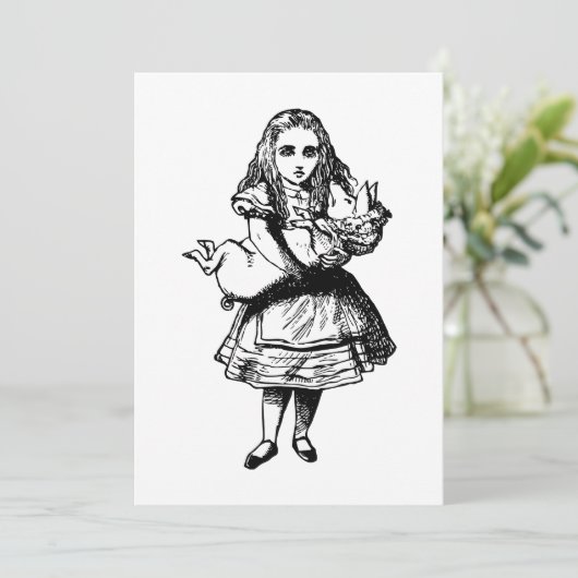 Alice and the Pig Baby Inked Black (Standing Front)