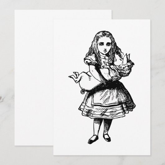 Alice and the Pig Baby Inked Black (Front/Back)