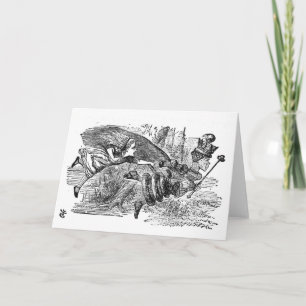 Alice and the Queen Letterpress Thank You Card