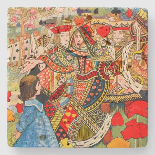 Alice and the Queen of Hearts Coaster