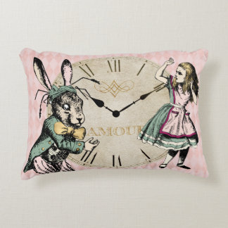 Alice and the Rabbit Accent Pillow