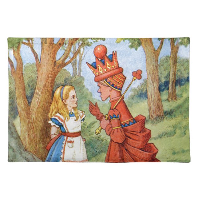 Alice and the Red Queen in Wonderland Placemat (Front)