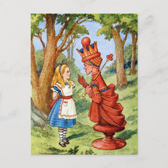 ALICE AND THE RED QUEEN POSTCARD (Front)