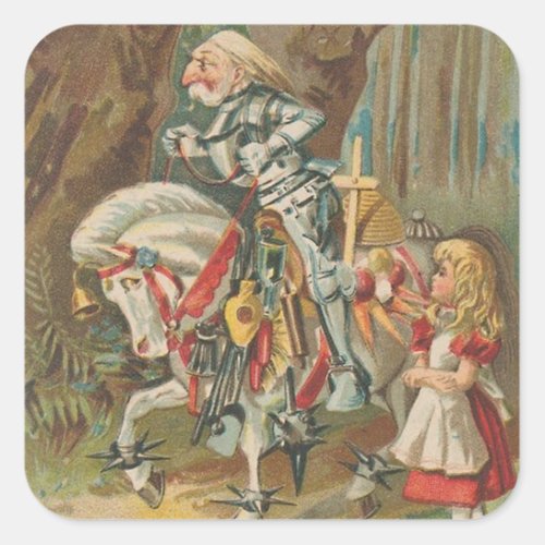 Alice and the White Knight Sticker