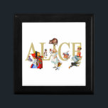 Alice and Wonderland and Friends Jewelry Box<br><div class="desc">Alice and Wonderland and Friends,  including the Mad Hatter,  the Queen of Hearts,  the Caterpillar,  the White Rabbit,  the Duchess and the Cardmen.</div>